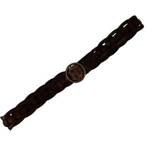 Hollister Leather‎ Link Braid Belt Brown Size S/XS